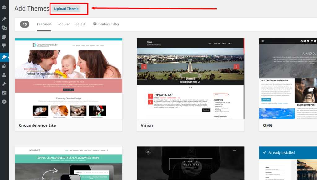 upload theme on wordpress