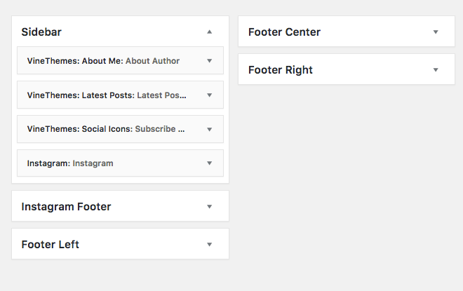 using widgets in wp theme
