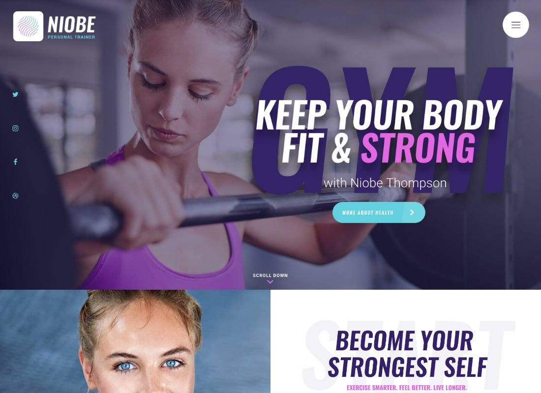 A Gym trainer & nutrition wordpress theme