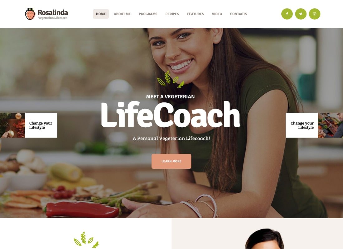vegetarian lifestyle blog wordpress theme