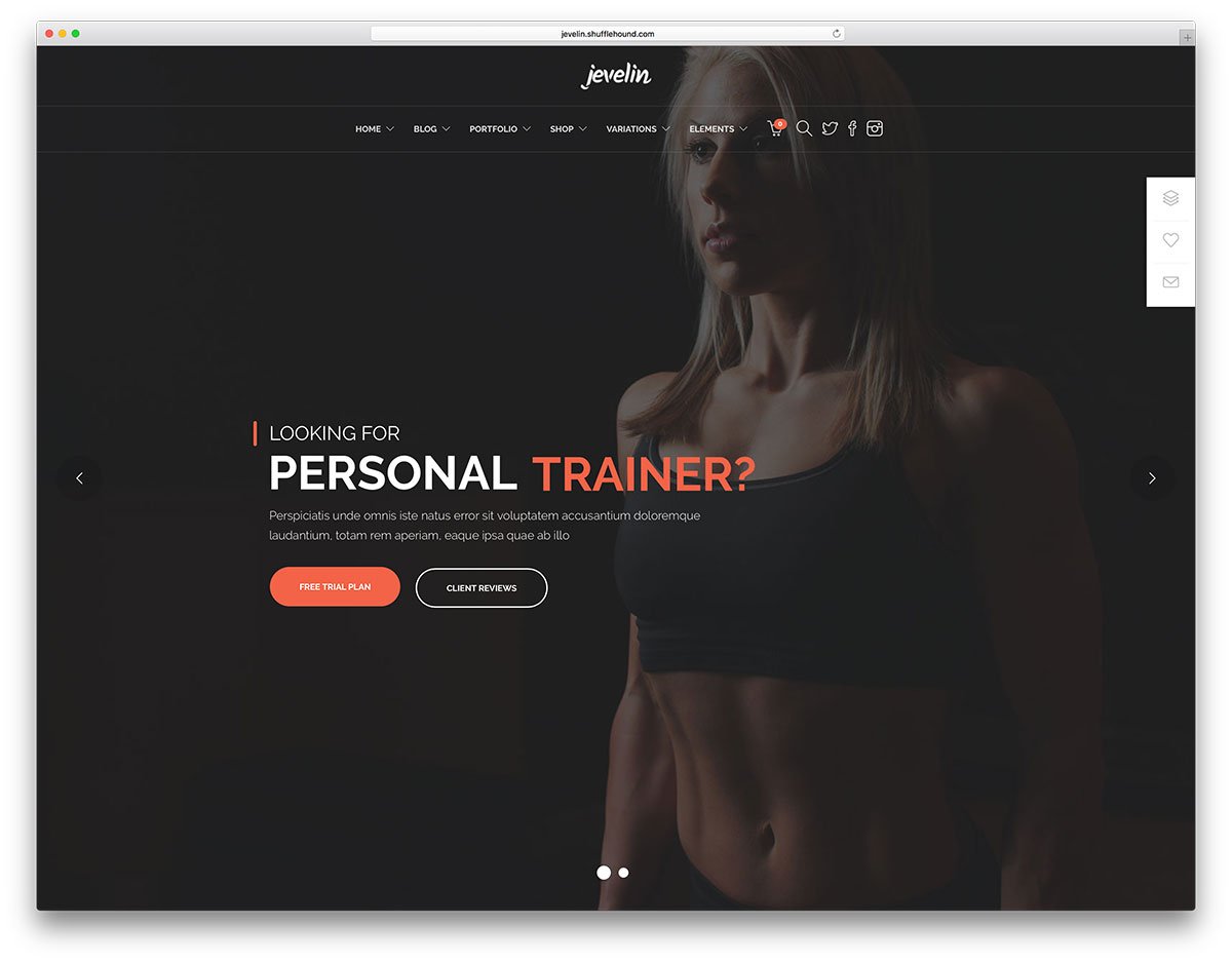 WordPress sports theme