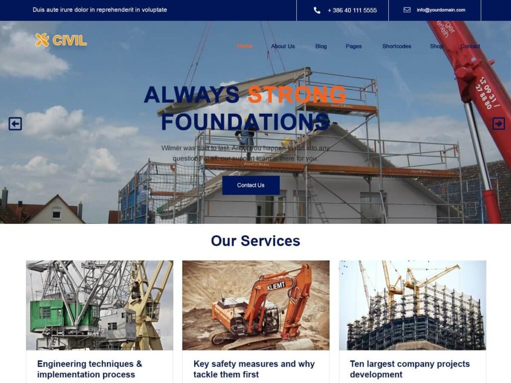 construction wordpress theme