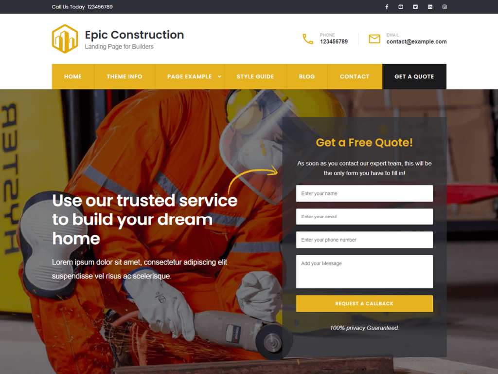 construction wordpress theme