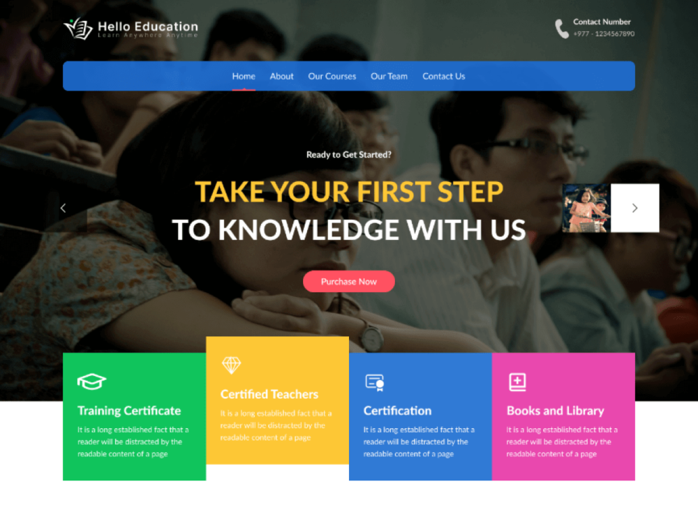 education wordpress theme