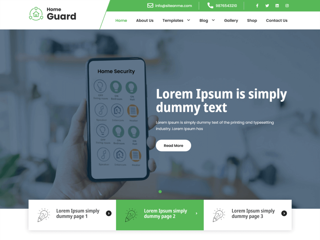 home guard wordpress theme