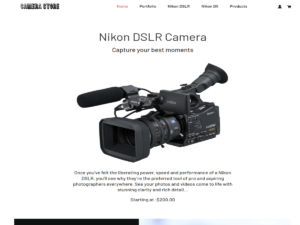 Camera Store WordPress Theme