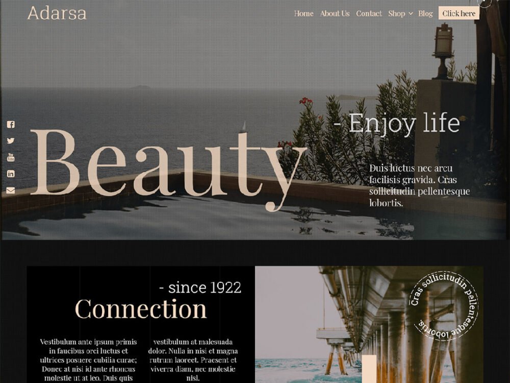 Adarsa Portfolio Wordpress Theme