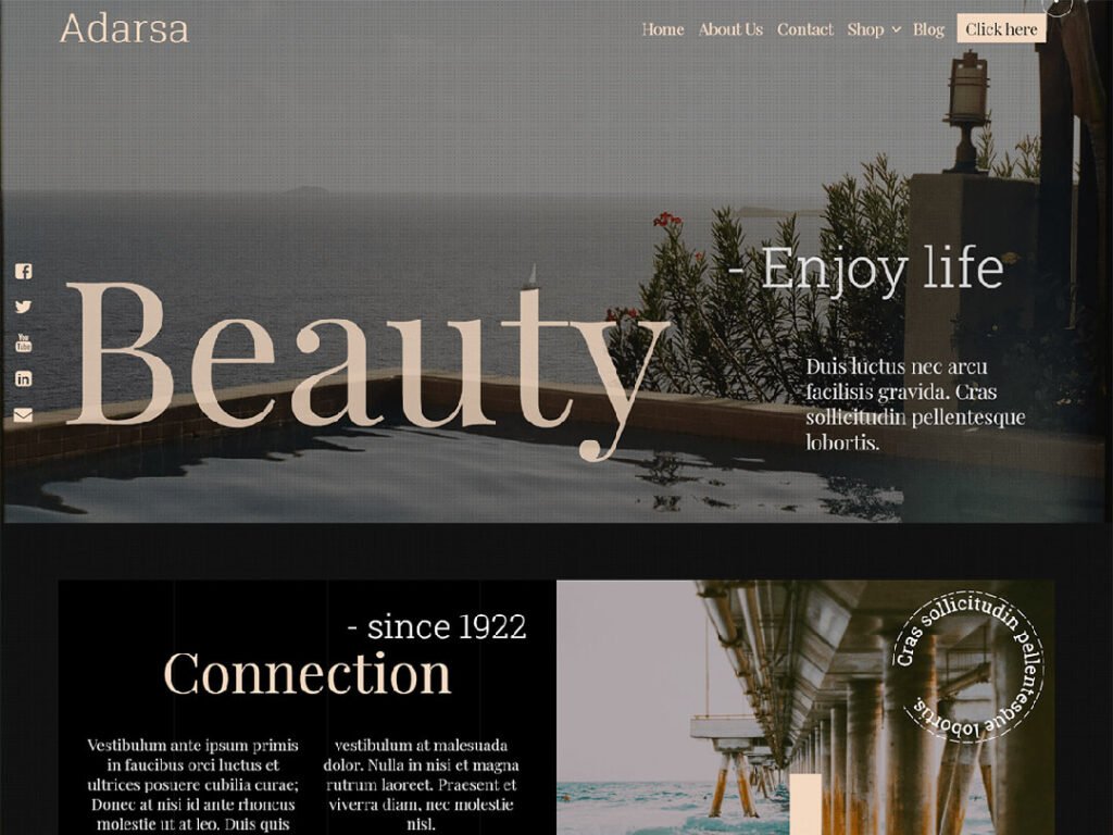 Adarsa Portfolio WordPress Theme