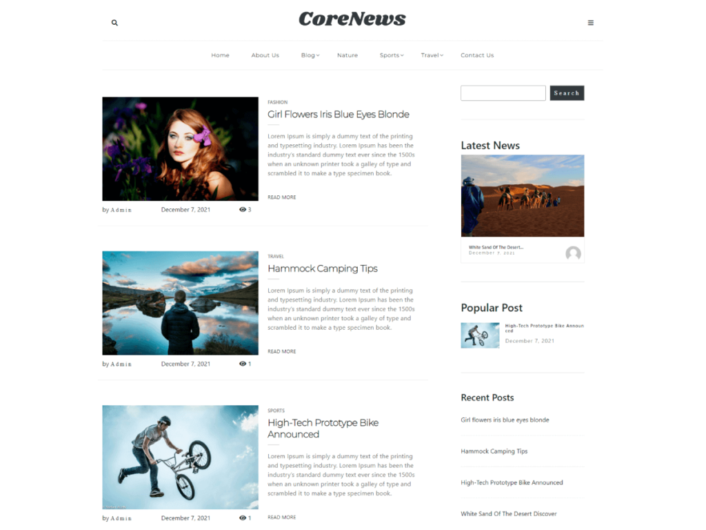 core news wordpress theme