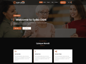 Spiko Dark Elegant WordPress Theme