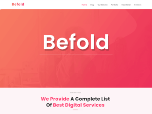 BeFold Multipurpose WordPress Theme