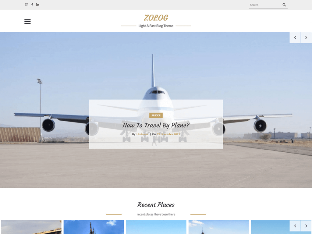Zolog Beautiful WordPress theme