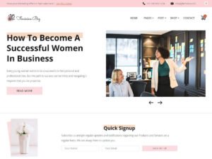 Feminine Business WordPress Theme