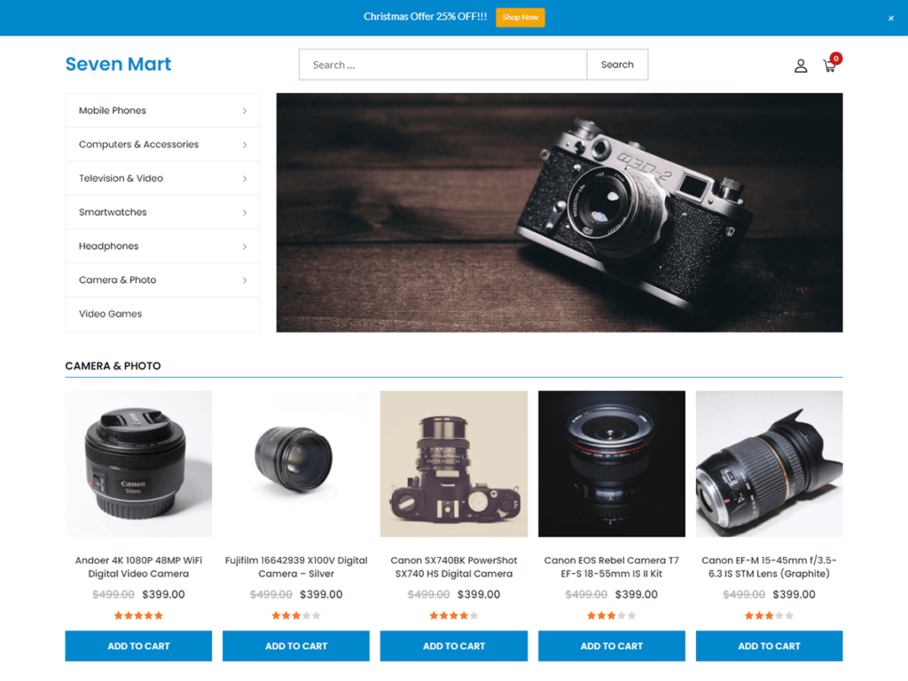 seven mart wordpress theme