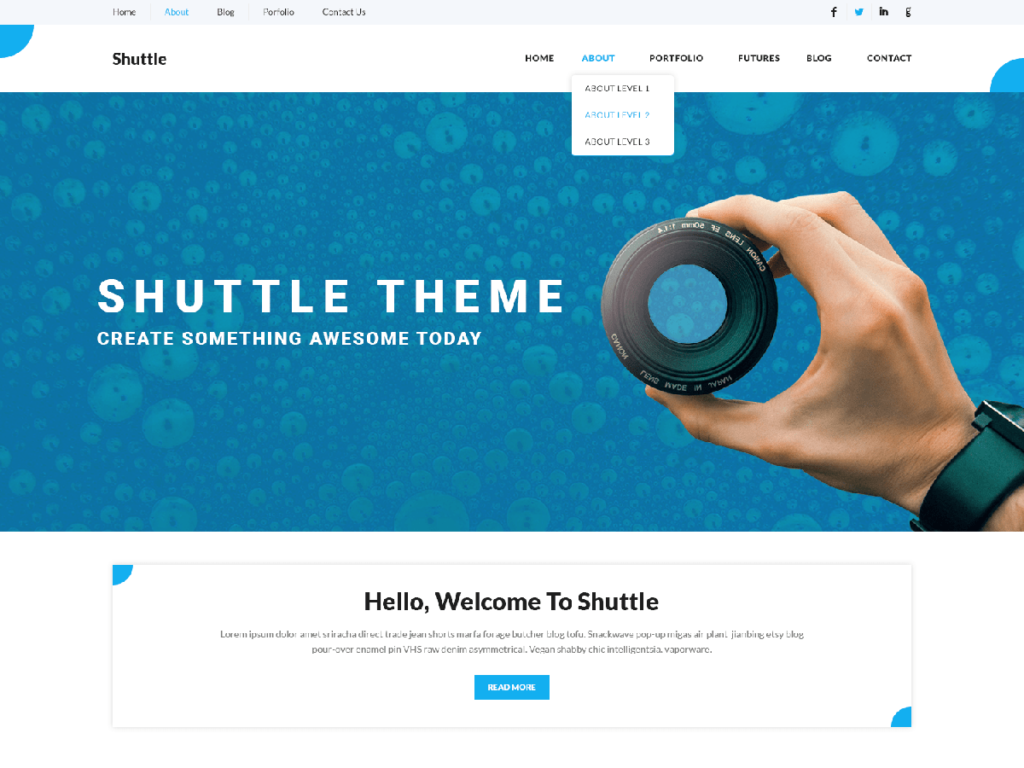 shuttle enews wordpress theme