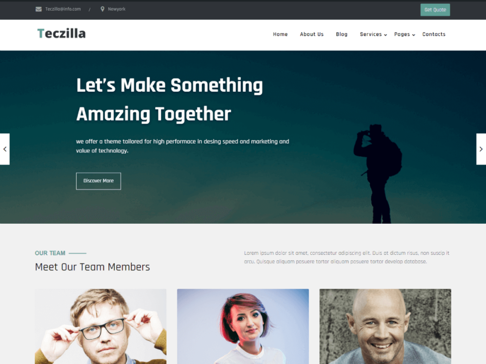 Teczilla Organization Wordpress Theme