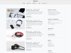 Megla Personal WordPress Theme