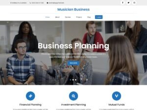 Musician Business WordPress Theme