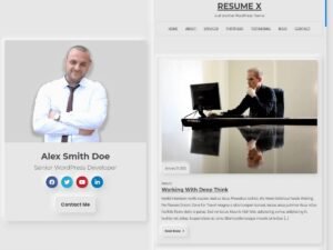 Resume X WordPress Theme