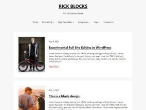 Rick Blogging WordPress Theme