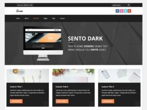 Sento Dark Professional WordPress Theme