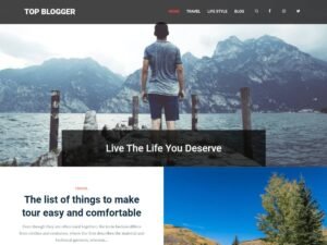 Top Blogger Traveling WordPress Theme