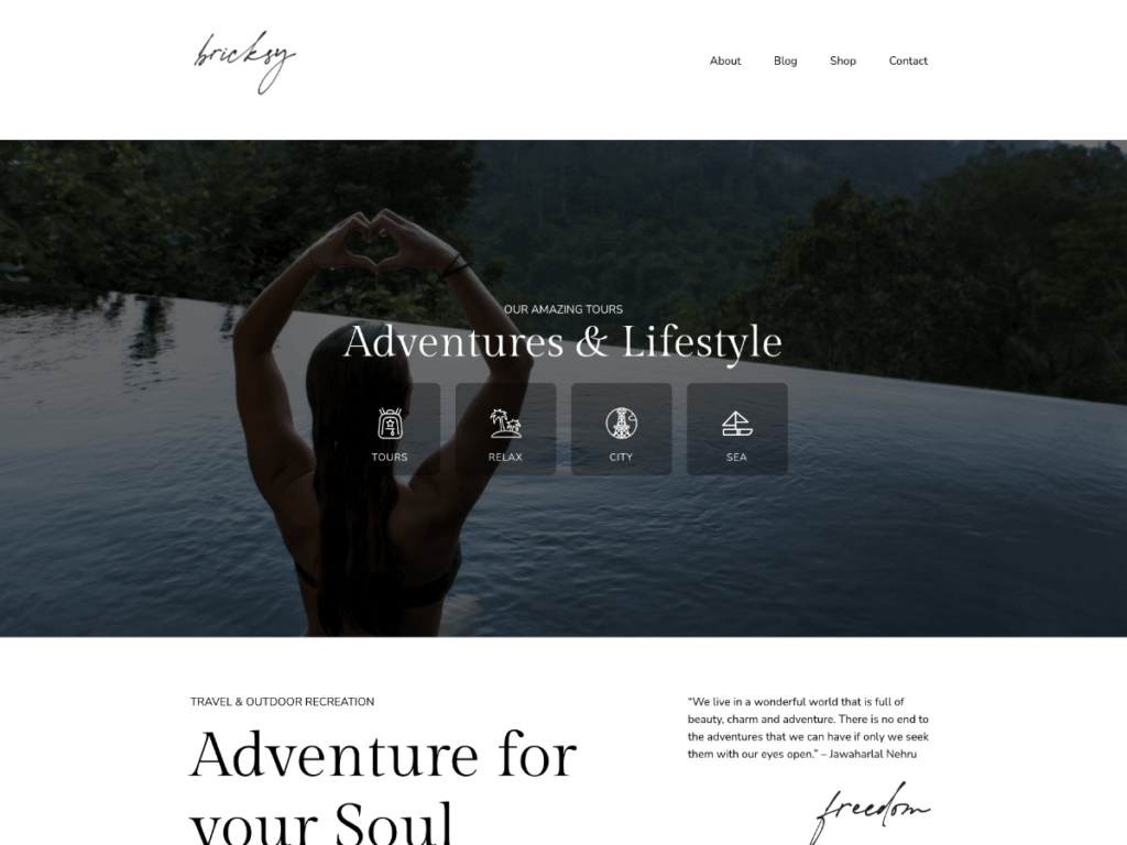 modern wordpress theme