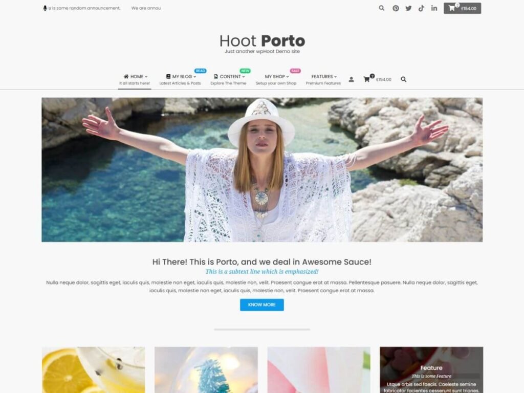 personal wordpress theme