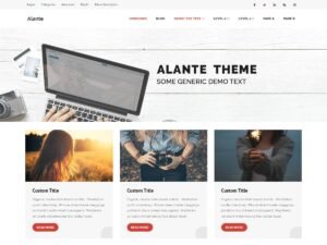 Alante Blog WordPress Theme