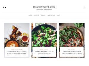 Elegant Recipe Blog WordPress Theme