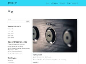 Intech-IT WordPress Theme