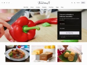 Presto Food Blog WordPress Theme