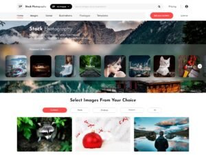 Stock Photos WordPress Theme