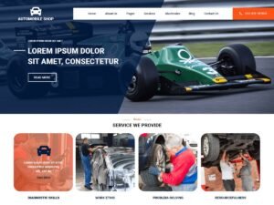 Automobile Shop WordPress Theme