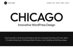 Avant-Garde WordPress Theme