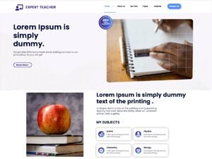 Expert Teacher WordPress Theme