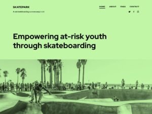 Skatepark WordPress Theme