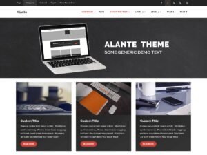 Alante Dark WordPress Theme