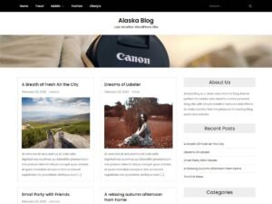 Alaska Blog WordPress Theme