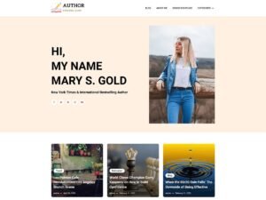 Author Personal Blog WordPress Theme