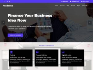 Avadanta Finance WordPress Theme