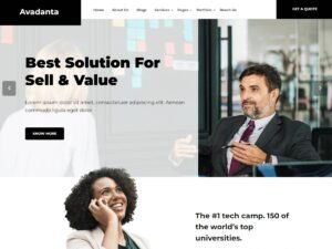 Avadanta Firm WordPress Theme