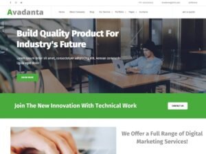 Avadanta Industry WordPress Theme