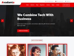 Avadanta Trade WordPress Theme