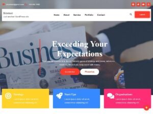 Bizstrait WordPress Theme