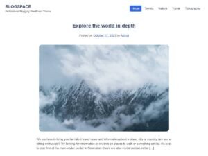 Blogspace WordPress Theme