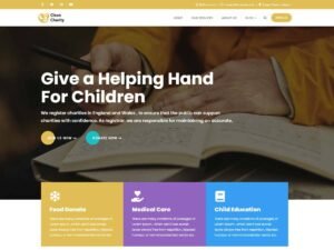 Clean Charity WordPress Theme