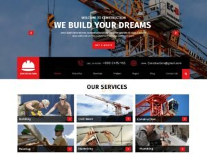 Construction Engineering WordPress Theme