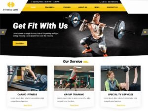 Fitness Club Gym WordPress Theme