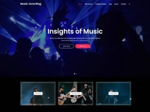 Music Zone Blog WordPress Theme